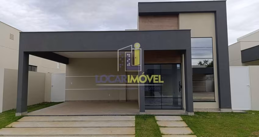 Oportunidade! Casa com 3 suítes em condomínio fechado com portaria 24 horas e infraestrutura comple