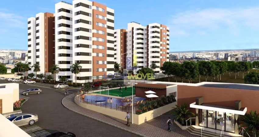 Apartamento térreo de 3 quqartos sendo 1 suíte com garden pequeno em condomínio fechado à venda, Ca