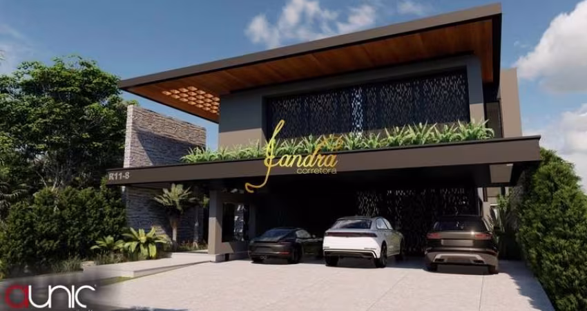 Casa térrea em condomínio fechado mobiliada e decorada