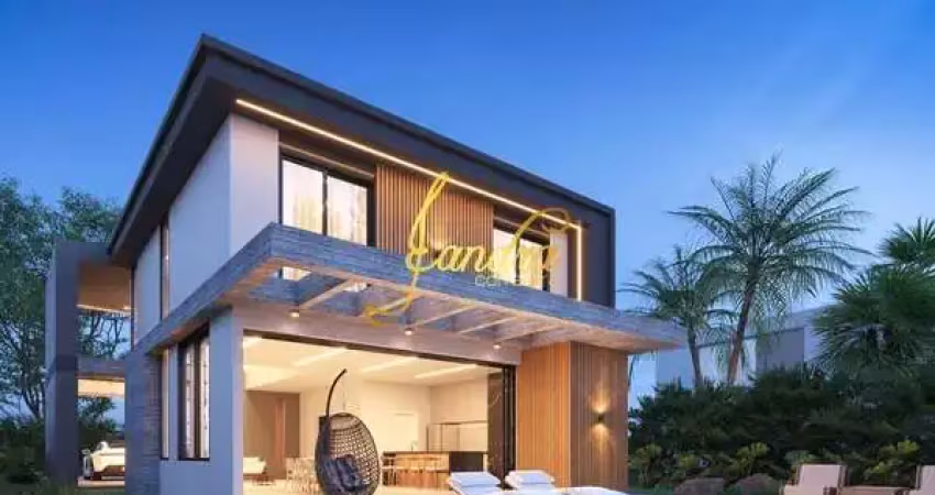 Casa condomínio nova com 04 suítes mobiliada