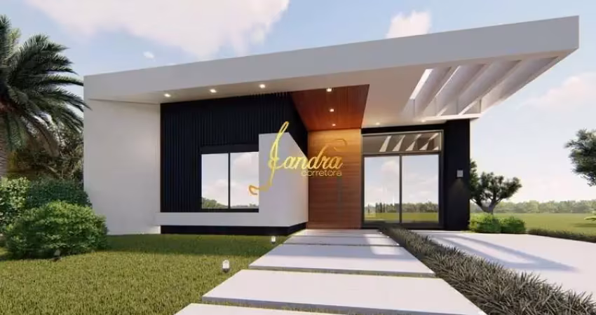 Casa térrea nova  com 04 suites condominio fechado com mobília fixa