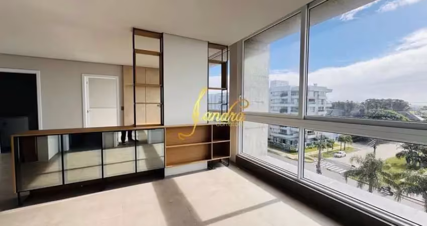 Apartamento com 03 suítes de frente, 3 vagas de garagem semi mobiliado