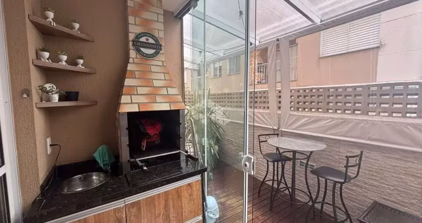Apartamento garden 03 dormitórios semimobiliado à venda em serraria,