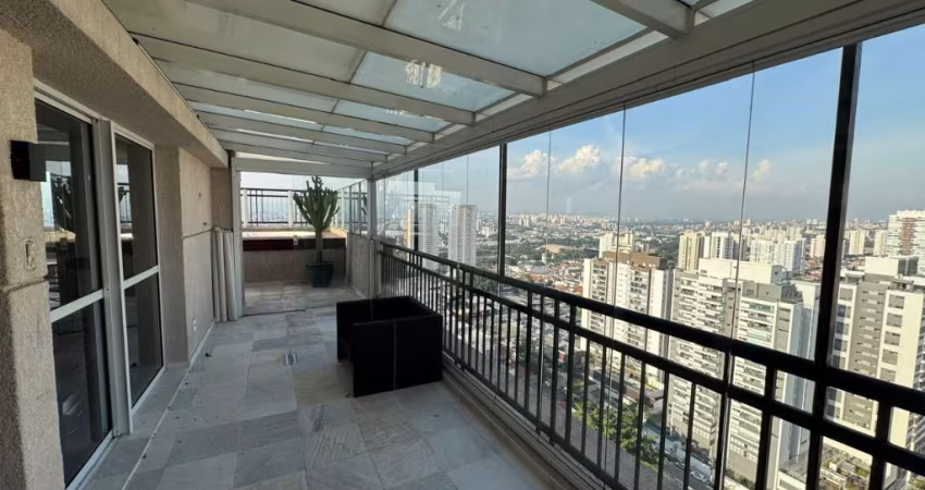 Cobertura Mobiliada de Alto Padrão no Tatuapé – 220m² | 4 Dorms | Jacuzzi | 4 Vagas