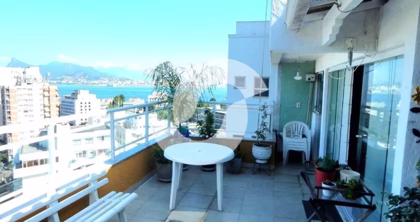 Cobertura Duplex com Vista Maravilhosa – Mar, Cristo e Pão de Açúcar | 2 Suítes, Lazer Privativo e 2 Vagas
