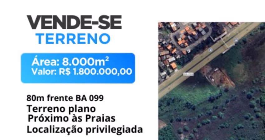 Vendo terreno Arembepe ,Jacuipe,Guarajuba Camaçari