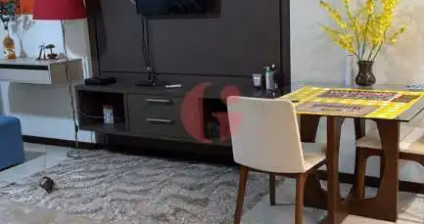 Apartamento flat mobiliado para locação com 1 quarto e 1 vaga de garagem - 38m² no bairro jardim aquarius