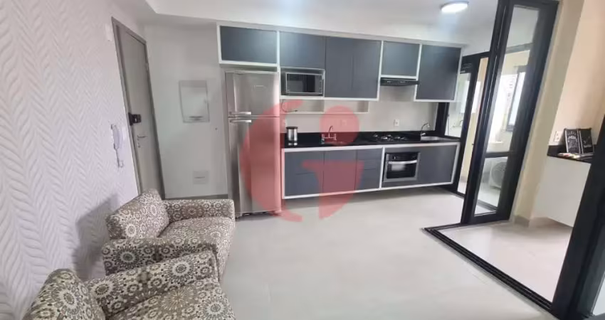 Apartamento mobiliado para locação de 1 quarto e 1 vaga- 45m² no jardim aquarius