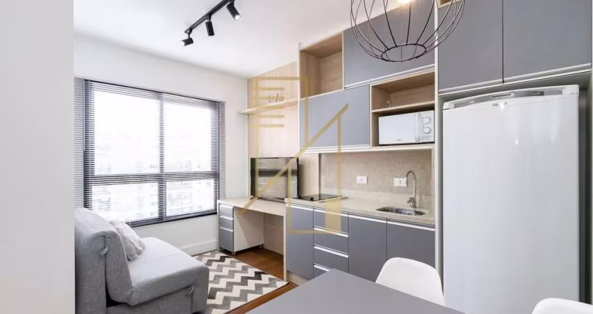 Apartamento mobiliado para locação com vaga  Batel