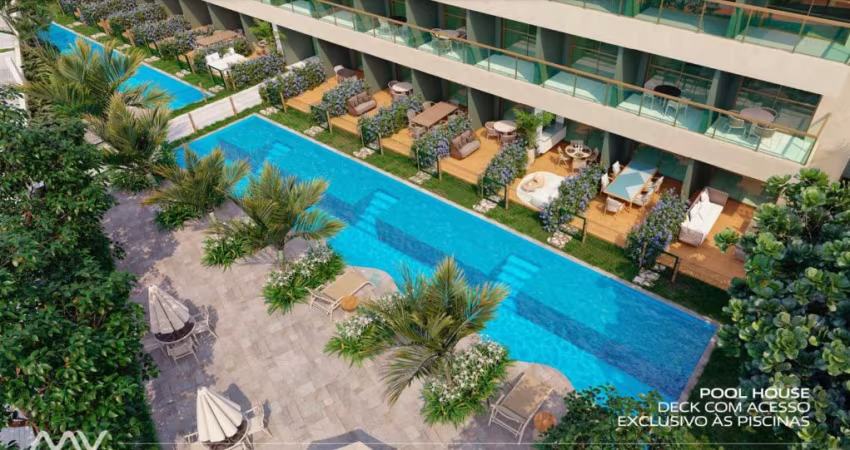 Excelente resort com 2 quartos em Muro Alto - Recife -PE