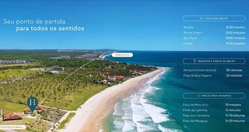 Excelente apartamento com 3 quartos na praia do Cupe - Ipojuca - PE