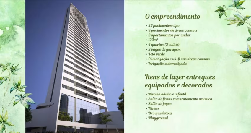 Excelente apartamento com 4 quartos na Torre - Recife - PE