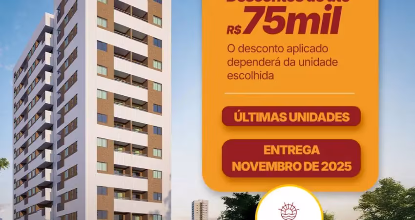 Apartamento excelente localização com 2 quartos em candeias - jaboatão dos guararapes- pe