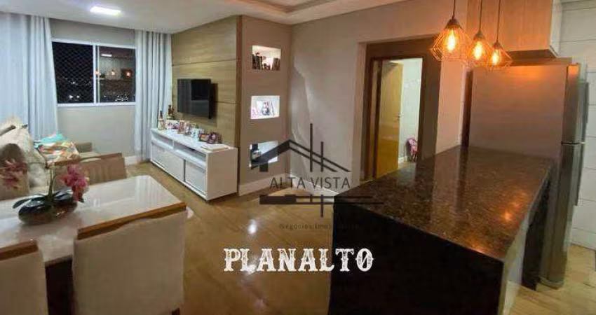 Apartamento com 2 dormitórios à venda, 51 m² por R$ 240.000 - Planalto - Uberlândia/MG