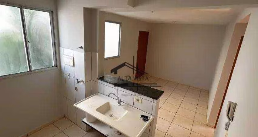 Apartamento com 2 dormitórios à venda, 43 m² por R$ 185.000 - Canaã - Uberlândia/MG
