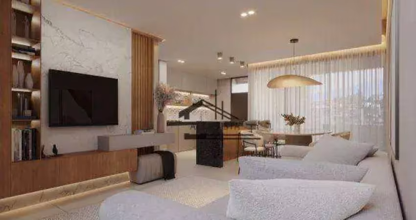 Apartamento com 3 dormitórios à venda, 94 m² por r$ 902.000 - santa mônica - uberlândia/mg