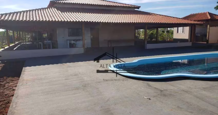 Chácara com 3 dormitórios à venda, 5000 m² por r$ 1.000.000,00 - área rural - uberlândia/mg