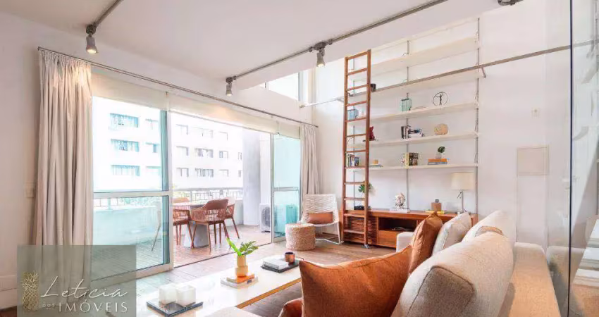 Apartamento com 1 dormitório, 74 m² - venda por R$ 1.850.000,00 ou aluguel por R$ 13.013,00/mês - Vila Nova Conceição - São Paulo/SP