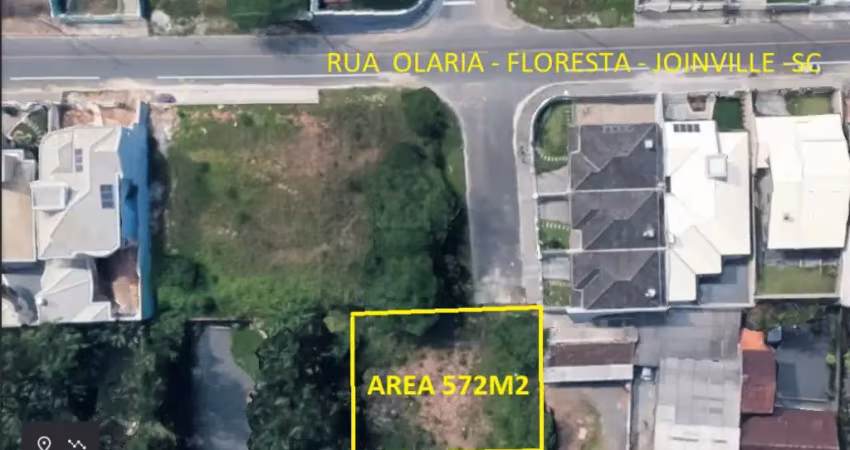 Vendo terreno residencial com 572 m2 - bairro floresta, joinville-sc