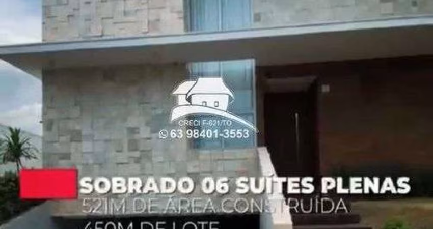 Sobrado em Condomínio para Venda em Palmas, Plano Diretor Norte, 6 dormitórios, 6 suítes, 10 banheiros, 3 vagas