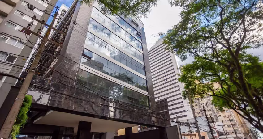Studio all batel, com 34m2, com lazer completo, vista incrível, piscina aquecida e estilo moderno.