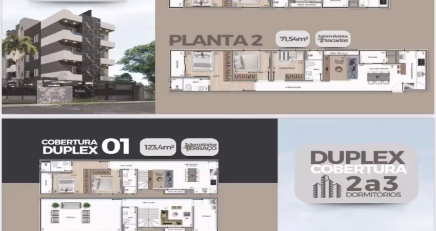 Apartamento com 3 quartos à venda na Rua das Guianas, 286, Centro, Pinhais