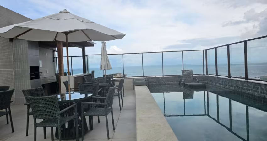 1/4 e sala Compacto e Moderno no House Ondina – 36,67 m² Porteira fechada