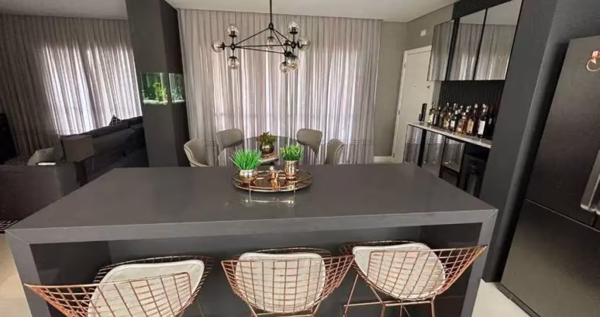 Apartamento mobiliado à venda, 3 quartos sendo 3 suítes, 3 vagas, residencial palladium, centro, itajaí-sc
