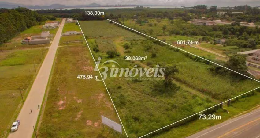 Terreno à venda, 38.068m², reta, são francisco do sul-sc
