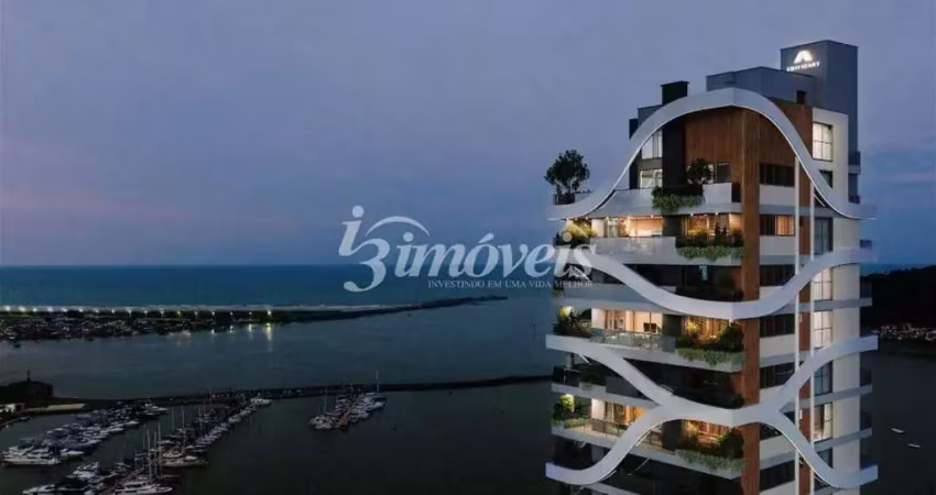 Apartamento à venda, 3 quartos sendo 3 suítes, 2 vagas, ed. motiró, bairro fazenda, itajaí-sc