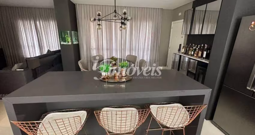Apartamento mobiliado à venda, 3 quartos sendo 3 suítes, 3 vagas, residencial palladium, centro, itajaí-sc