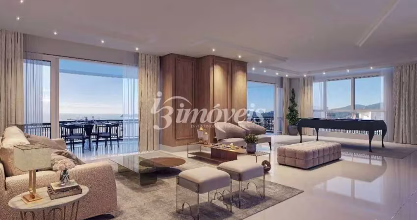 Apartamento alto padrão e vista mar à venda, 4 quartos sendo 2 suítes e 2 demi, l´acqua residence, centro, itajaí-sc