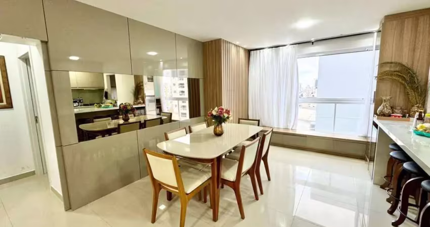 Apartamento mobiliado à venda, 2 quartos sendo 2 suítes, 1 vagas, ed. dourado mar, centro, itajaí-sc