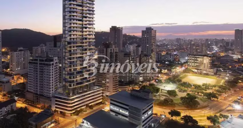Apartamento à venda, com vista definitiva para rio e mar, com 4 quartos, sendo 4 suítes, ed. skyline, bairro fazenda, itajaí-sc