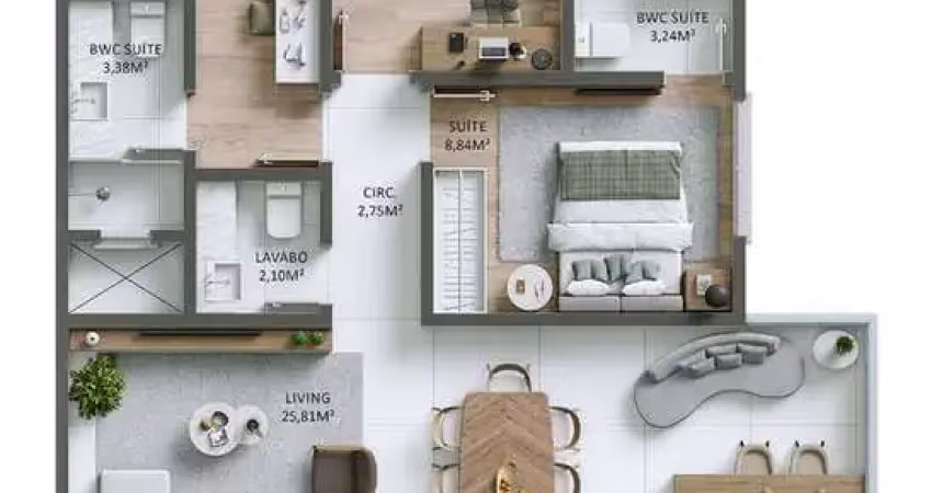 Apartamento à venda, 3 suítes, 2 vaga, residencial positano, praia brava, itajaí-sc