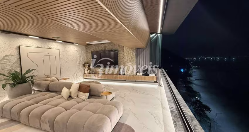 Apartamento para locação anual mobiliado com vista mar, com 3 dormitórios ( sendo uma suíte), 2 vagas de garagem privativas, Edifício Olympikus, no bairro Praia de Cabeçudas, Itajaí-SC