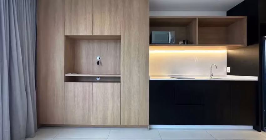 Apartamento loft para locação anual totalmente mobiliado, 1 vaga de garagem, edifício 4sete, no bairro centro, itajaí-sc