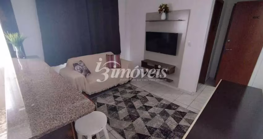 Apartamento mobiliado para locação, 1 quarto, 1 vaga, residencial leonardo da vinci, bairro centro, itajaí-sc