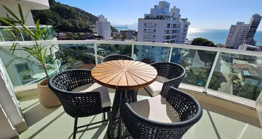 Cobertura semimobiliada para locação, 5 suítes, 4 vagas de garagem, edifício splendid etoile, bairro cabeçudas, itajaí - sc