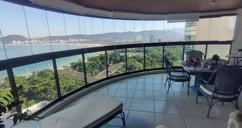 Apartamento no guarujá no edifício tortuga com vaga náutica pé na areia apartamento de frente para praia