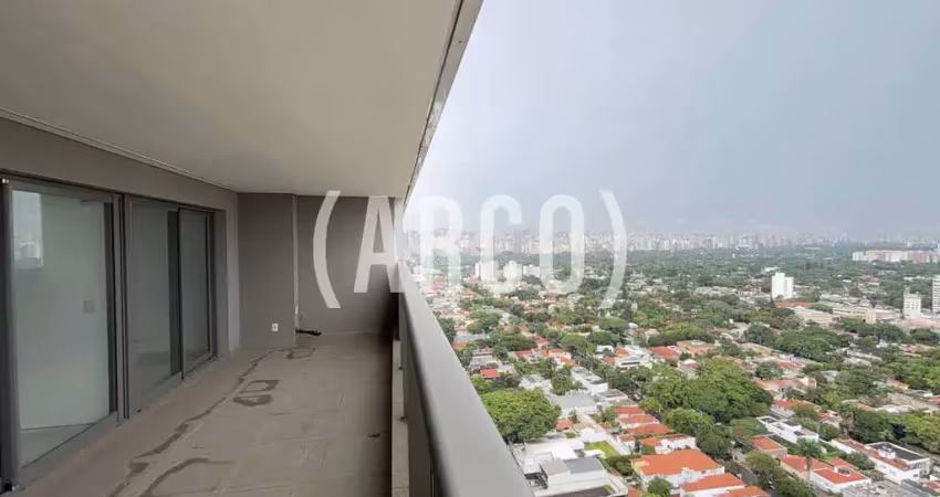 Apartamento de Alto Padrão em Prédio Moderno com Vista Infinita para os Jardins, em Pinheiros