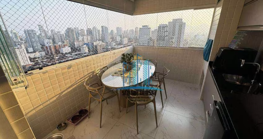 Lindo apartamento à venda, prédio recém entregue no Boqueirão, Santos-SP., com varanda gourmet