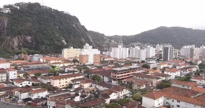 Apartamento para venda, varanda, andar alto e vista livre. Bairro José Menino, Santos-SP.