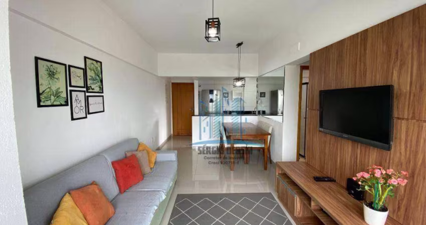 Aluga-se belo apartamento mobiliado, próximo às Universidades em Santos, no bairro do Boqueirão.