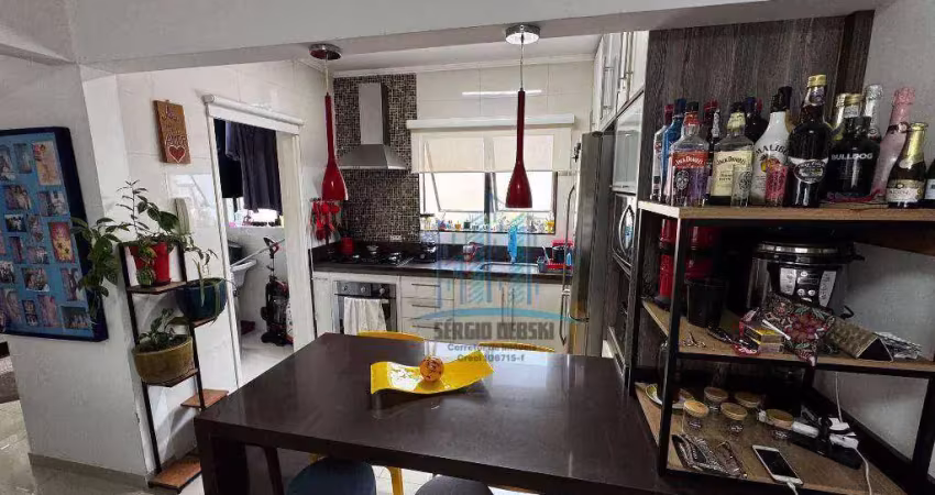 Vende-se apartamento de 1 quarto, reformado. cozinha americana. bairro vila belmiro, santos-sp. próximo à rota de fretados
