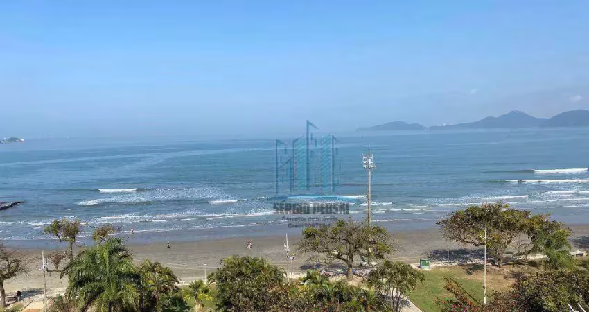 Vista mar frontal, ampla, contemplando toda a baía de santos. próximo ao sesc e shopping praiamar.