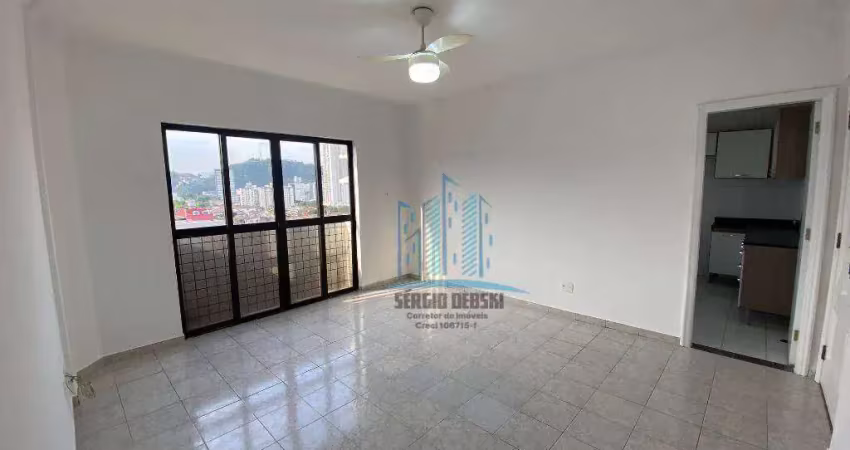 Apartamento à venda em andar alto, vista livre. campo grande, santos-sp.