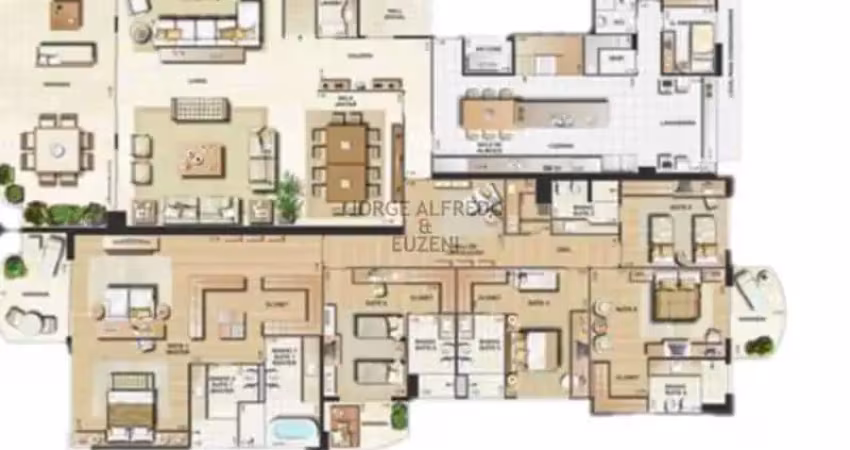 Apartamento com 5 quartos à venda na Avenida das Américas, Barra da Tijuca, Rio de Janeiro