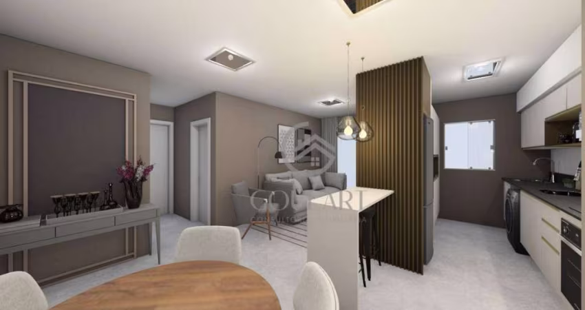 Lindo apartamento mobiliado de 2 quartos á venda na Zona Norte