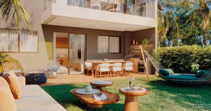 Apartamento garden à venda em ipojuca, praia do cupe, com 4 quartos, 150m²